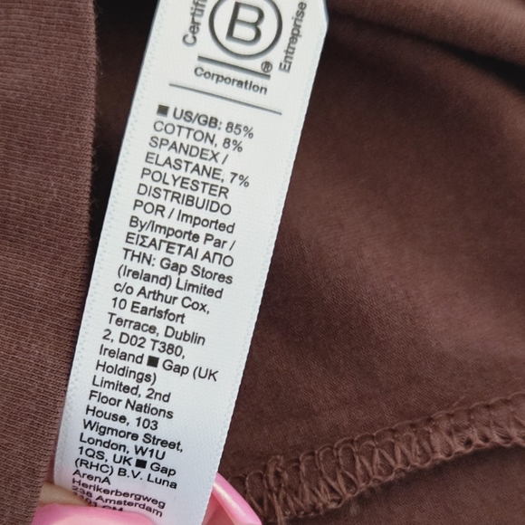 🏷️Athleta Outbound V Neck Top Long Sleeve Chocolate Brown Cotton Size 3X - Picture 10 of 10